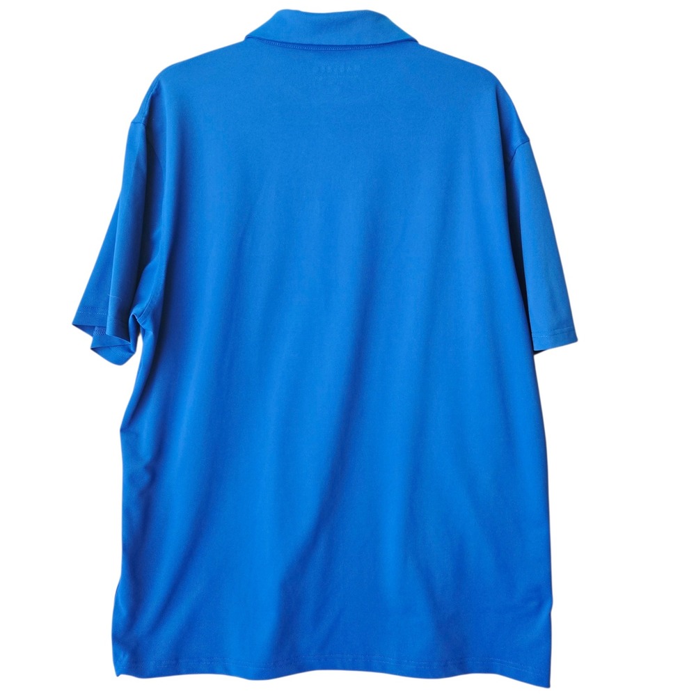 MAELREG Performance Polo Shirt Blue XL Golf‎ Athletic Short Sleeve Button Up Top - Picture 8 of 10